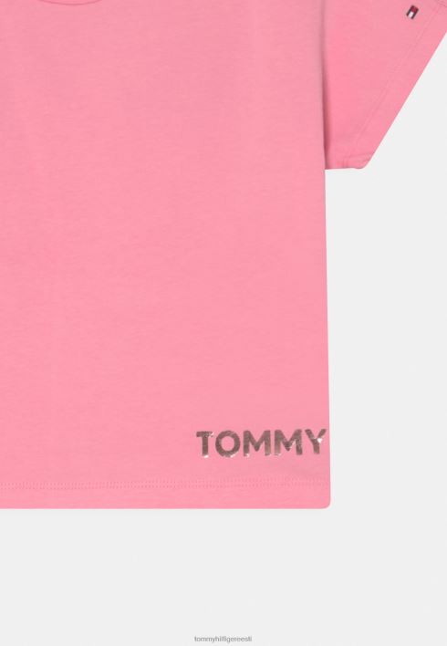 metallikfooliumiga T-särk RJV627998 värske roosa Tommy Hilfiger