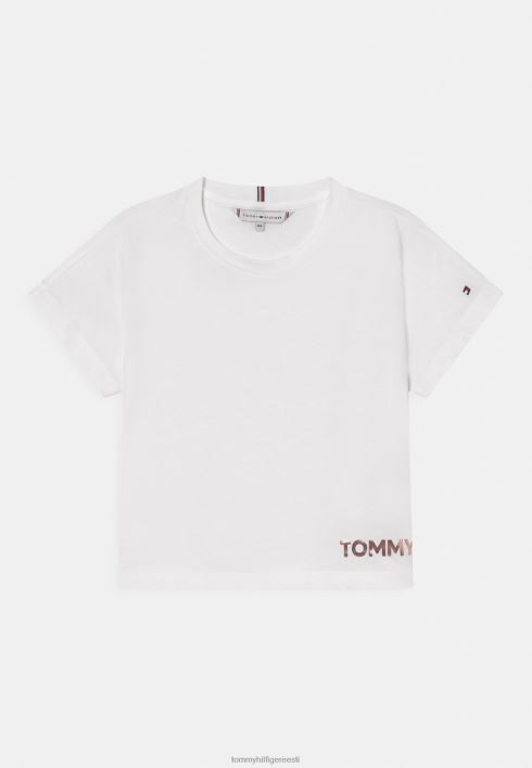 metallikfooliumiga T-särk RJV628001 valge Tommy Hilfiger