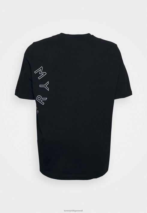 ümmargune graafiline t-särk RJV624266 must Tommy Hilfiger