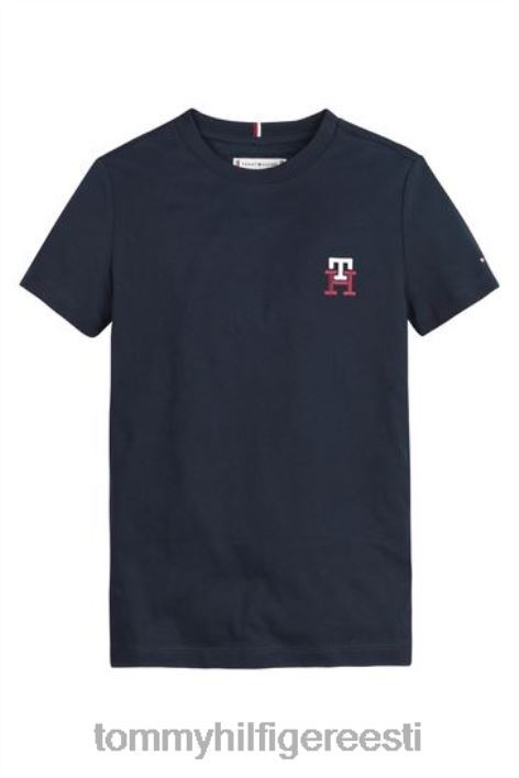 monogramm t-särk sisse RJV623439 sinine Tommy Hilfiger