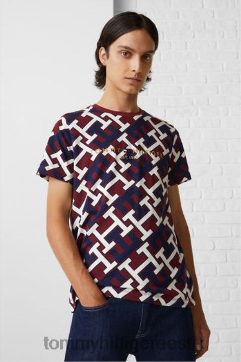 monogrammi logoga T-särk RJV623678 punane Tommy Hilfiger