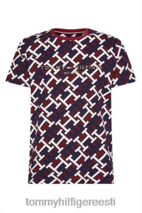 monogrammi logoga T-särk RJV623678 punane Tommy Hilfiger