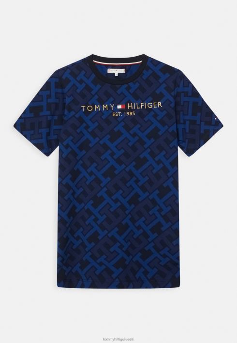 monogrammi logoga t-särk RJV623990 kõrbetaeva tonaalne Tommy Hilfiger