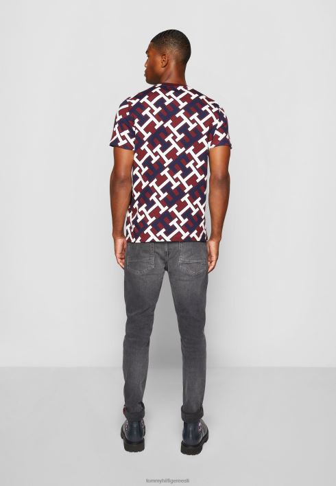 monogrammi logoga t-särk RJV624463 sügav rouge/multi Tommy Hilfiger