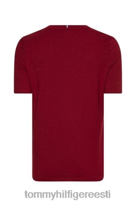 monogrammiga tikitud T-särk RJV623694 punane Tommy Hilfiger