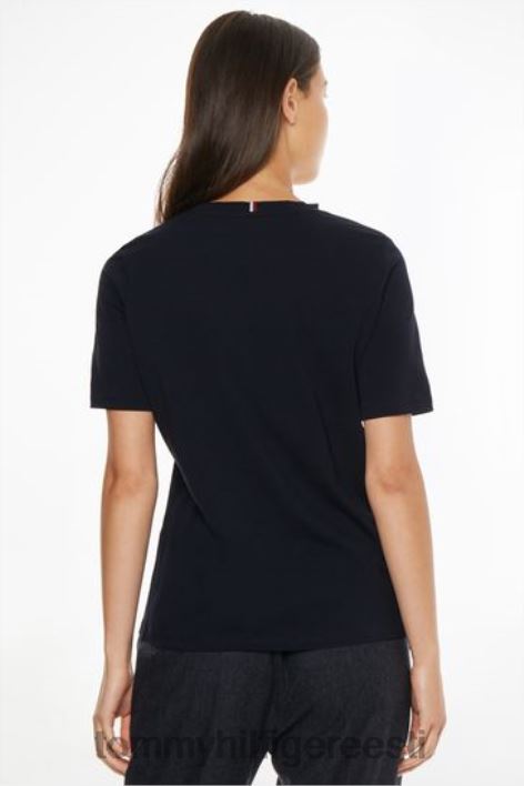 monogrammiga tikitud T-särk RJV623696 sinine Tommy Hilfiger