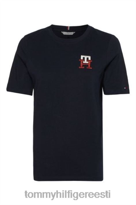 monogrammiga tikitud T-särk RJV623696 sinine Tommy Hilfiger