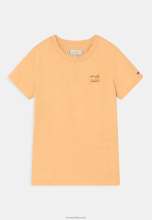 naturaalse värviga skriptiga t-särk RJV627705 preeriakollane Tommy Hilfiger