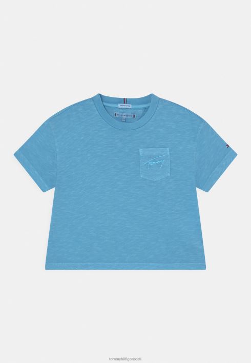 põhiline t-särk RJV625115 sinine crush Tommy Hilfiger