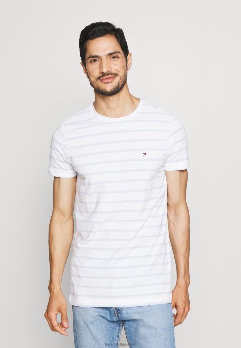 põhiline t-särk RJV627843 valge/tuulesinine Tommy Hilfiger