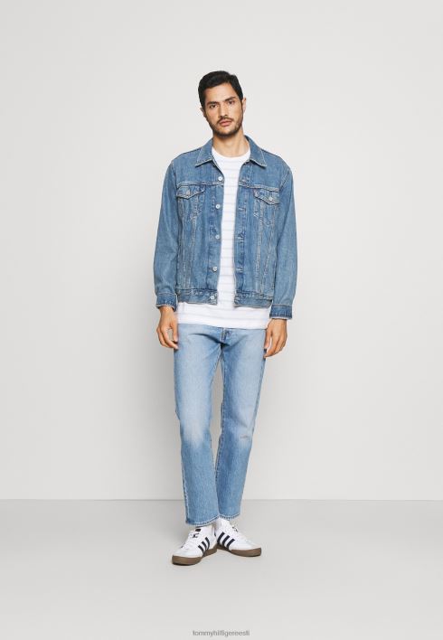 põhiline t-särk RJV627843 valge/tuulesinine Tommy Hilfiger