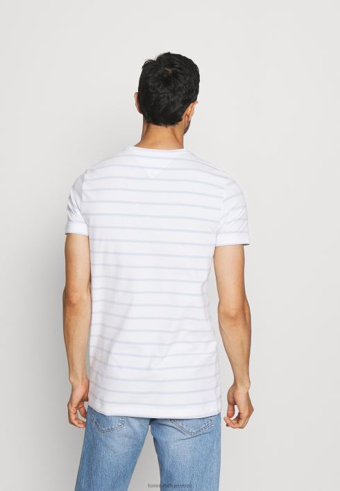 põhiline t-särk RJV627843 valge/tuulesinine Tommy Hilfiger