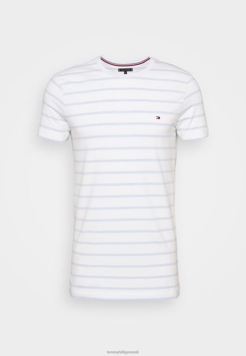 põhiline t-särk RJV627843 valge/tuulesinine Tommy Hilfiger