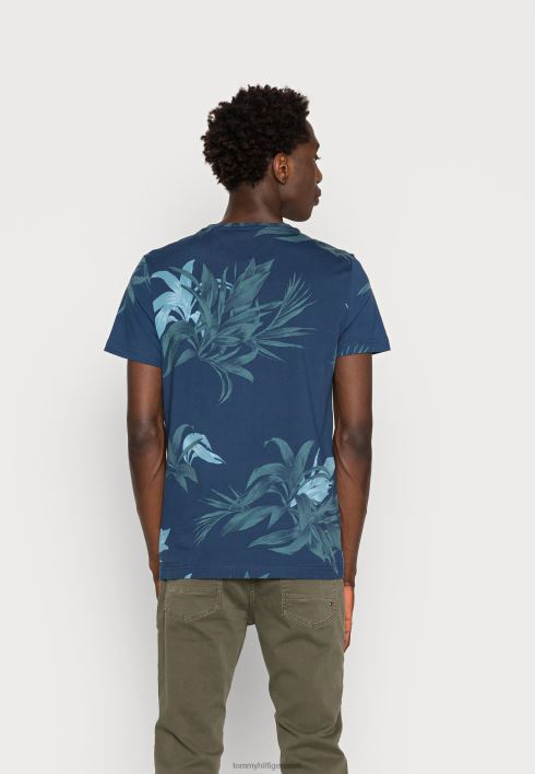 palmi lilleline logoga t-särk RJV625538 kõrbetaevas/multi Tommy Hilfiger