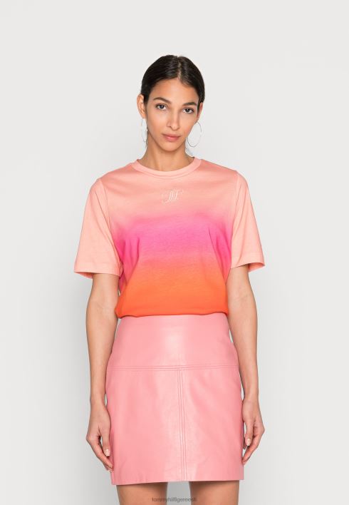 prindiga t-särk RJV625296 roosa multi Tommy Hilfiger