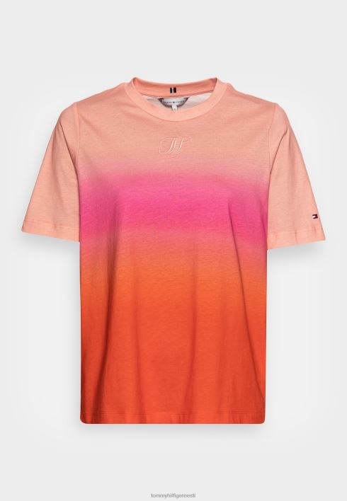 prindiga t-särk RJV625296 roosa multi Tommy Hilfiger