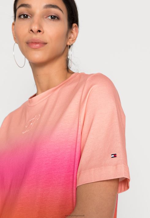 prindiga t-särk RJV625296 roosa multi Tommy Hilfiger