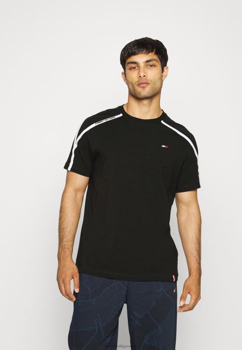 prindiga t-särk RJV625361 must Tommy Hilfiger