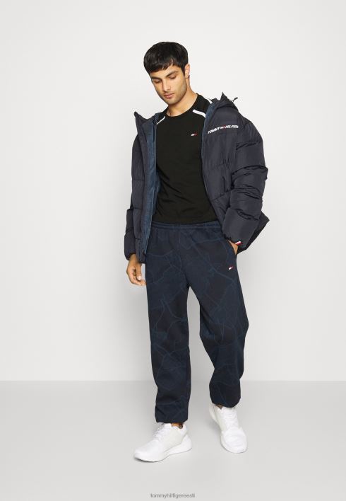 prindiga t-särk RJV625361 must Tommy Hilfiger