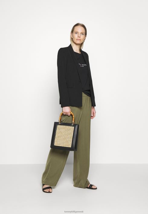 prindiga t-särk RJV627464 must Tommy Hilfiger