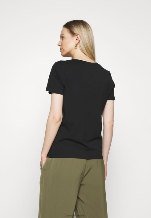 prindiga t-särk RJV627464 must Tommy Hilfiger