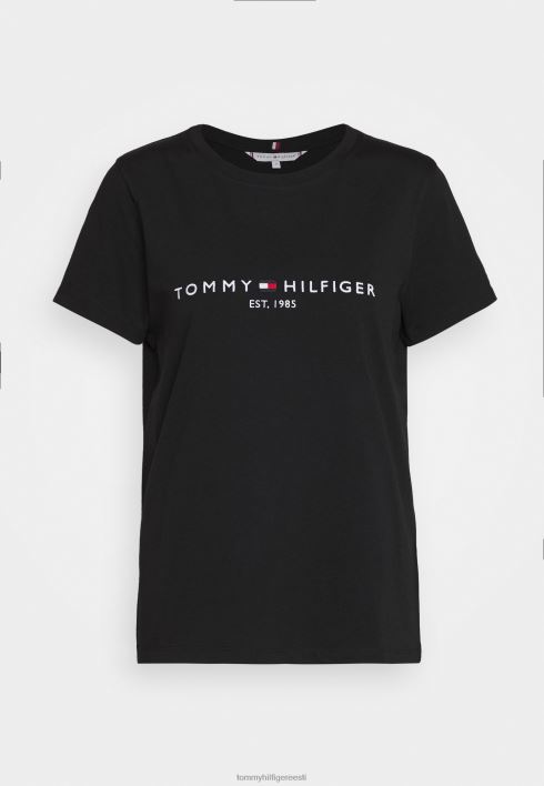 prindiga t-särk RJV627464 must Tommy Hilfiger