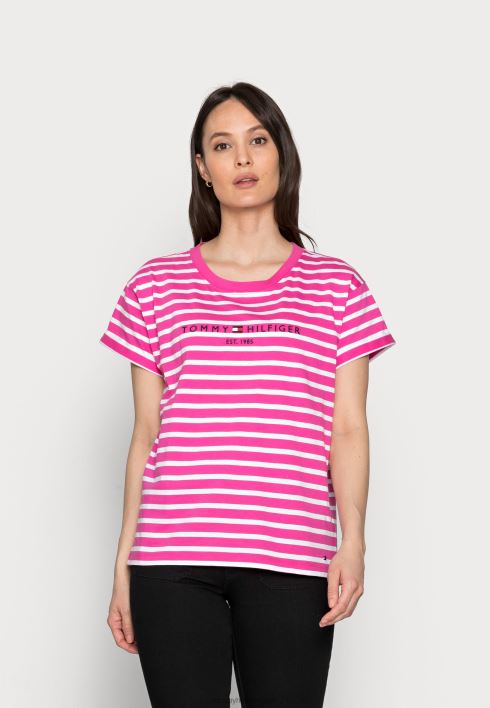 prindiga t-särk RJV628368 roosa Tommy Hilfiger