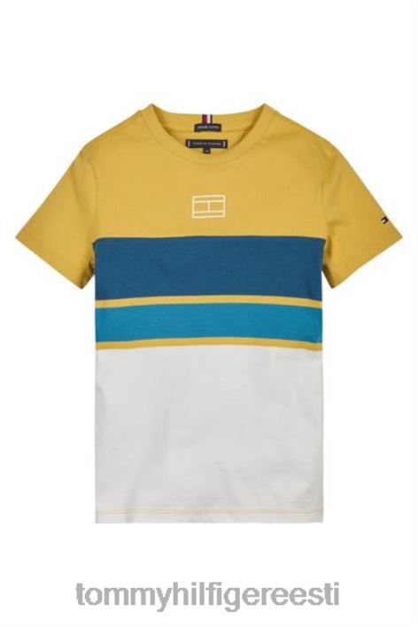ragbi triibuline T-särk RJV623251 kollane Tommy Hilfiger