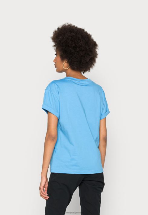 skriptiga t-särk RJV628231 hortensia sinine Tommy Hilfiger