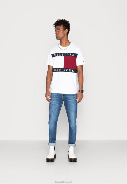 struktuur lipp t-särk RJV624741 valge Tommy Hilfiger