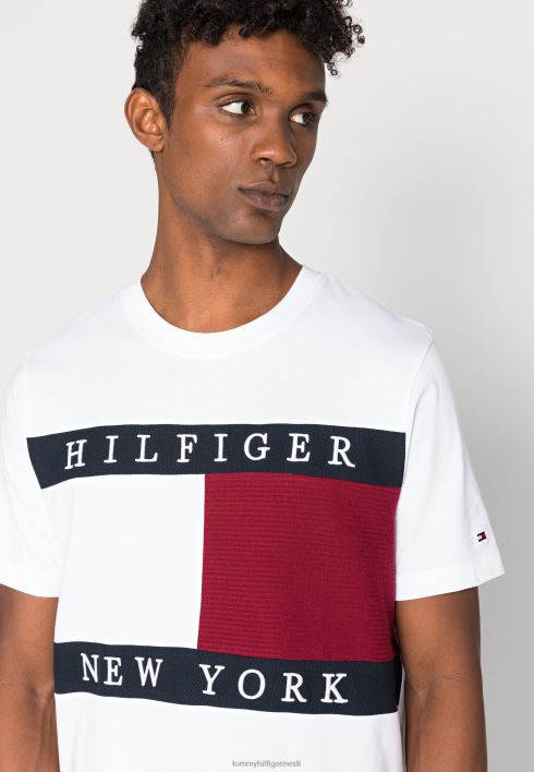 struktuur lipp t-särk RJV624741 valge Tommy Hilfiger
