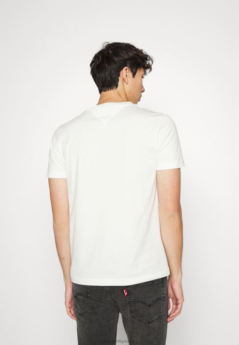 suure lipuga t-särk RJV627403 ekru Tommy Hilfiger