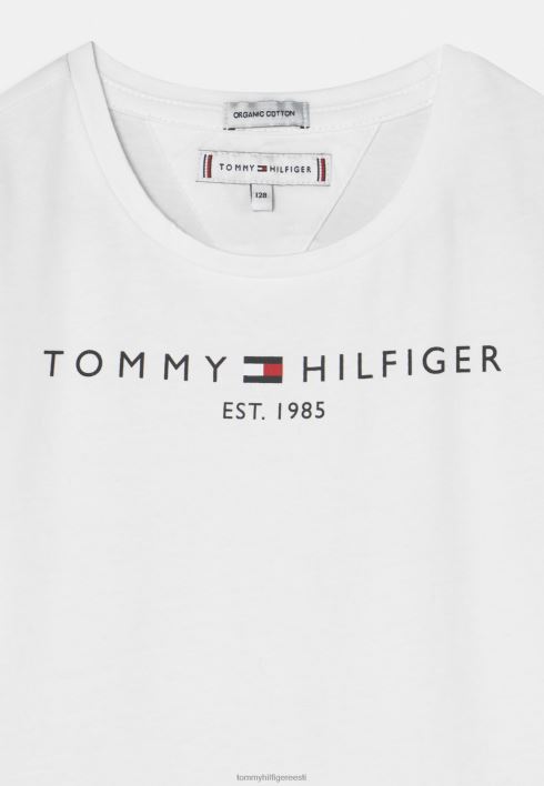tüdrukute hädavajalik t-särk RJV624008 valge Tommy Hilfiger