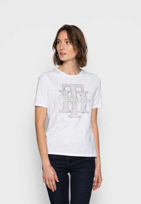 tavaline kristallist t-särk RJV627704 valge Tommy Hilfiger