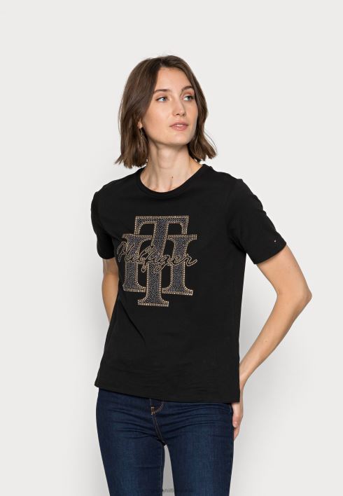 tavaline kristallist t-särk RJV627805 must Tommy Hilfiger