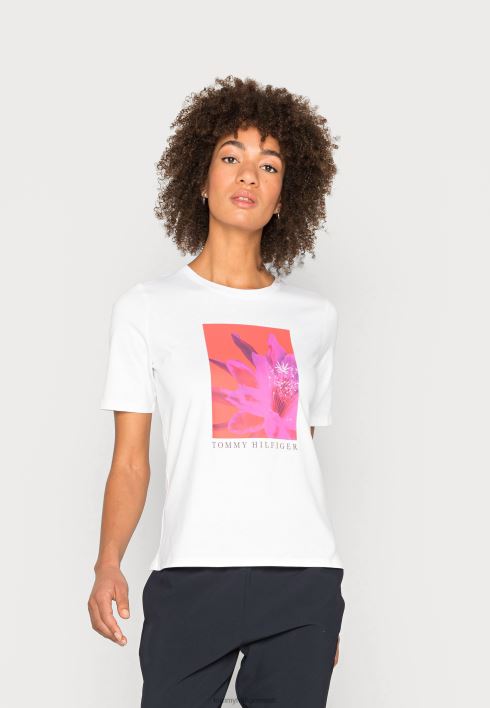 tavaline lilleline t-särk RJV627696 optika valge Tommy Hilfiger