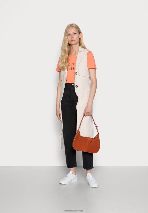 tavaline lillemustriga T-särk RJV628509 oranž Tommy Hilfiger