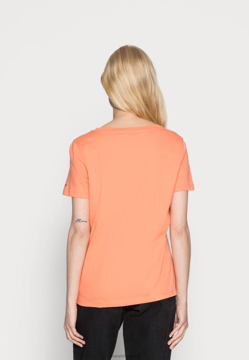tavaline lillemustriga T-särk RJV628509 oranž Tommy Hilfiger