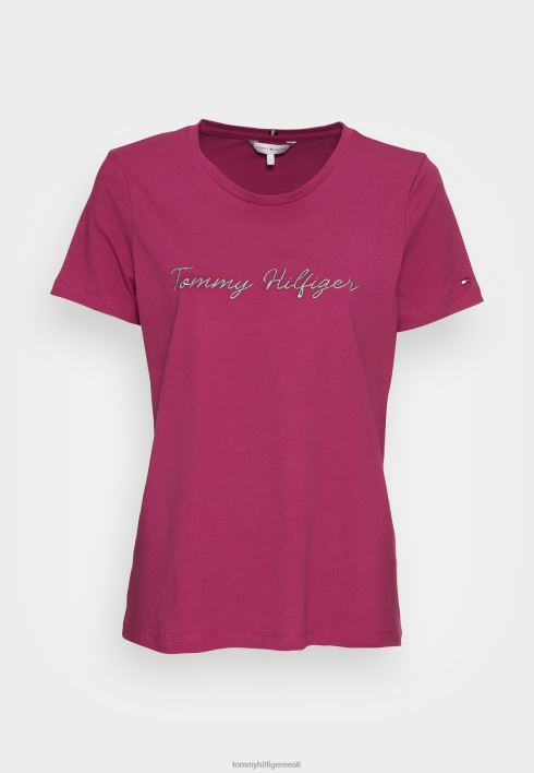 tavaline skripti t-särk RJV627792 karmiinpunane rubiin Tommy Hilfiger