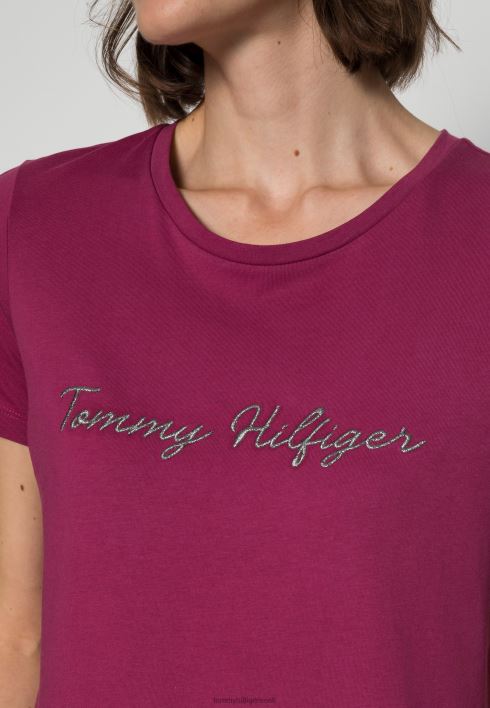 tavaline skripti t-särk RJV627792 karmiinpunane rubiin Tommy Hilfiger