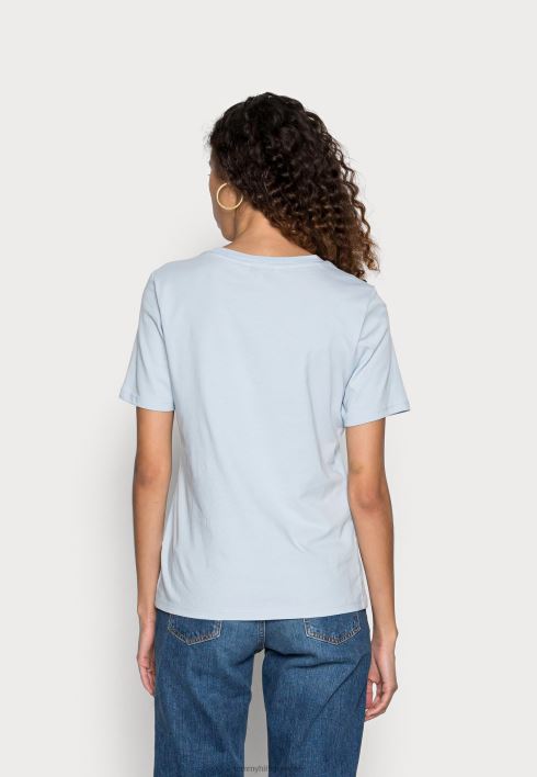 tavateksti trükiga t-särk RJV628183 tuuline sinine Tommy Hilfiger