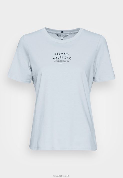 tavateksti trükiga t-särk RJV628183 tuuline sinine Tommy Hilfiger