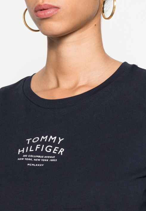 tavateksti trükiga t-särk RJV628248 kõrbe taevas Tommy Hilfiger