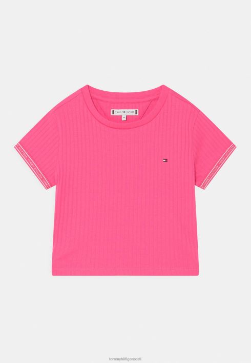 teip põhi t-särk RJV625267 roosa hoiatus Tommy Hilfiger