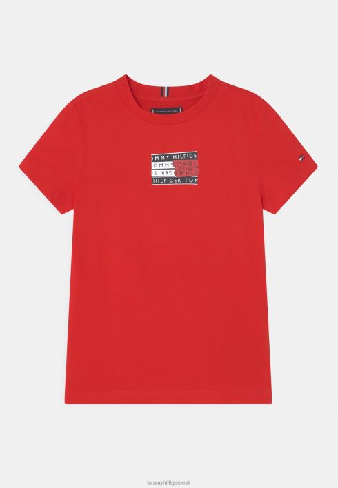 teipgraafika T-särk RJV627773 sügav karmiinpunane Tommy Hilfiger