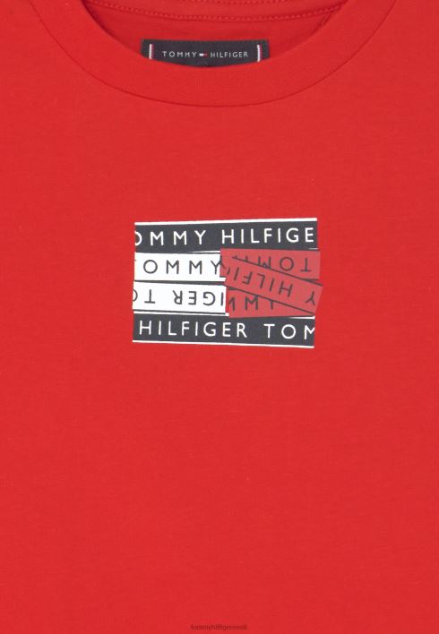 teipgraafika T-särk RJV627773 sügav karmiinpunane Tommy Hilfiger
