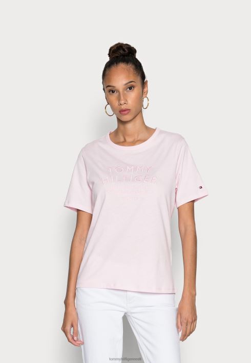 tekstiga t-särk RJV628032 heleroosa Tommy Hilfiger