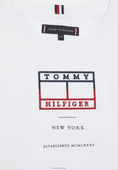 tikitud lipuga t-särk RJV625435 valge Tommy Hilfiger