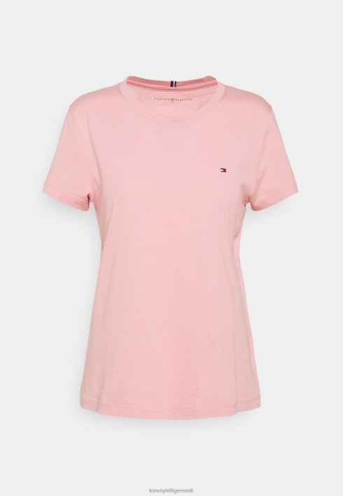 uus kaelusega T-särk RJV627925 roosa Tommy Hilfiger