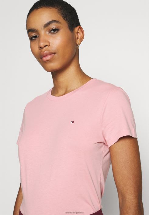 uus kaelusega T-särk RJV627925 roosa Tommy Hilfiger